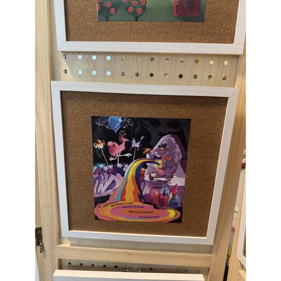 Disney Handmade Custom Pin Board Featuring Figment Little Golden Book - Picture 2 of 5